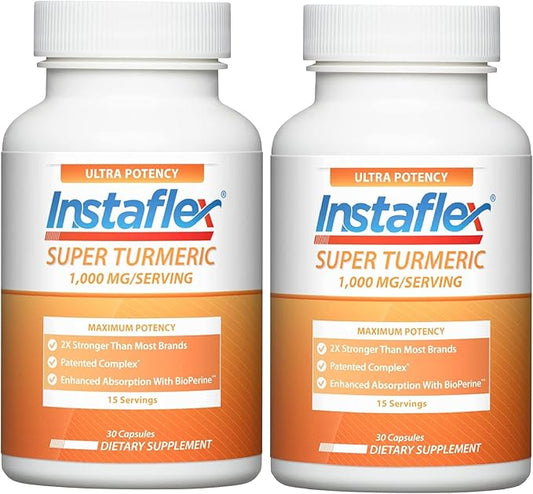 Instaflex Super Turmeric - 1000mg Turmeric Curcumin with BioPerine, Black Pepper Extract, 95% Curcuminoids, 60 Count