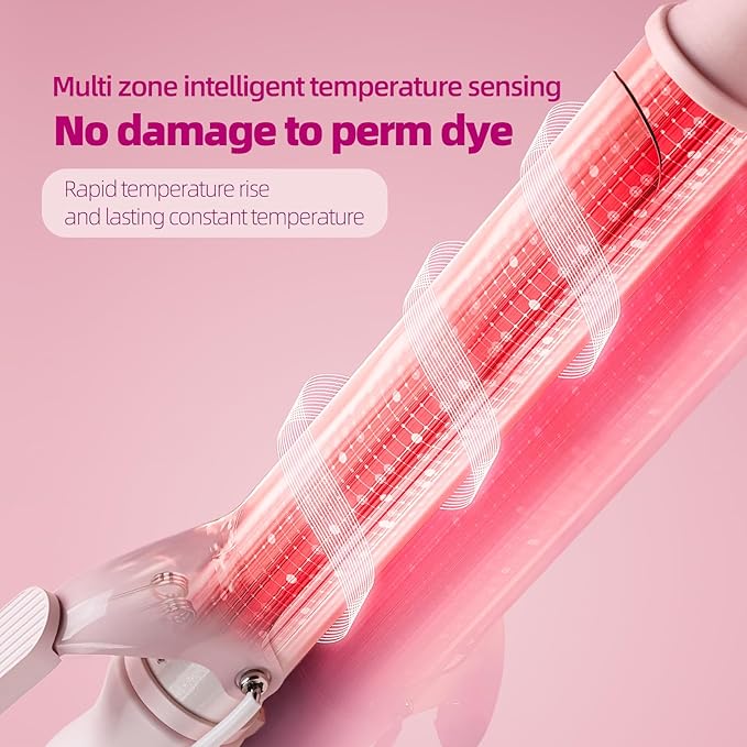 SVEY Ceramic 1-inch (About 2.5 cm) Extended Curling Iron, 1-inch (About 2.5 cm) Curling Iron can Create Any Curly Hairstyle - Suitable for Short Hair, Medium and Long Hair.