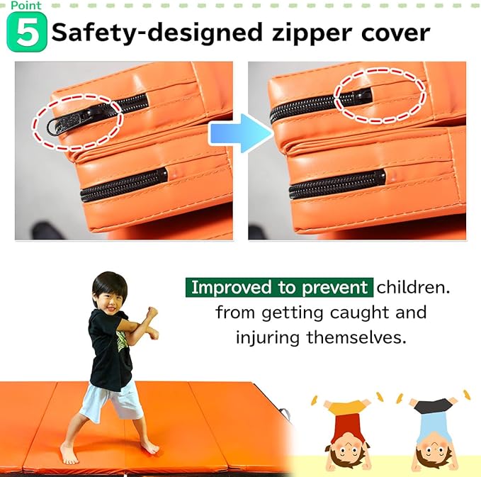 Gymnastics Mat Folding Stretch Mats 71"x31"x2" Exercise Muscle Training Children Play Horizontal Bar Mat Yoga Sports Soundproof Home Use