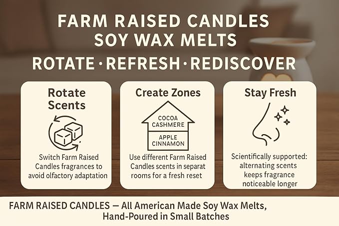 Farm Raised Candles β Pumpkin Wax Melts Variety 1 LB Bundle (16 oz) - USA Made - 5 Packs β Vanilla Cream Pie, Apple Cider, Fall Scented Candles β Fresh from The Farm - Soy Wax Melts Fall scents