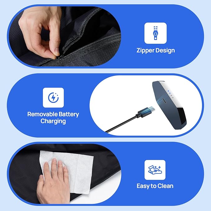 beoka Leg Massager for Circulation and Pain Relief, Cordless Air Compression Boots with 5 Modes 15 Intensities for Athletes Runners and Travelers, Leg Recovery System for Gift-L