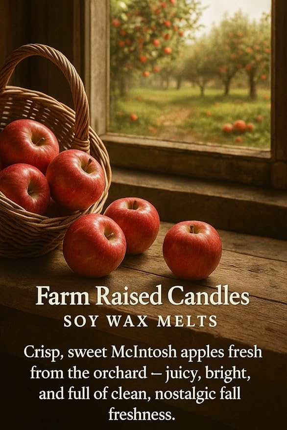 Fall Spice Bulk Wax Melts 5-Pack β Farm Raised Candles β 16 oz Total β Soy Wax Cubes for Warmers β Scented Apple Melts β 100% USA Soy, Pet Safe