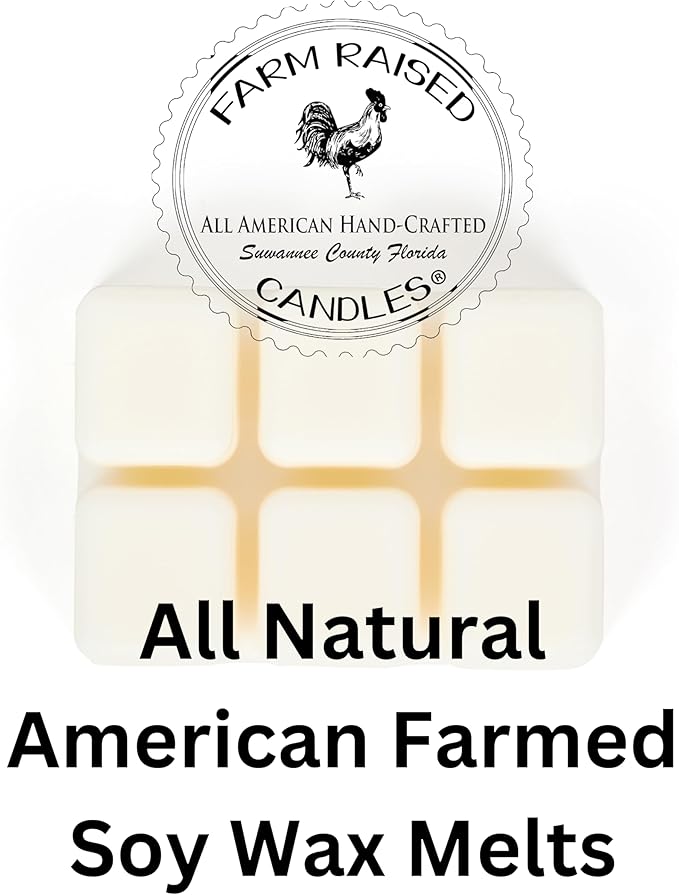 Farm Raised Candles – Hot Apple Cider Wax Melts 2-Pack | 6 oz Total, 12 Cubes | All American Made Soy | Hand-Poured Fall Farmhouse Wax Melts for Warmers