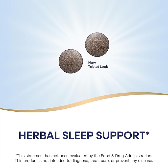 Nature's Way Valerian Nighttime, Herbal Sleep Aid*, 320 mg per Serving of Valerian Extract, Gluten-Free, 100 Tablets