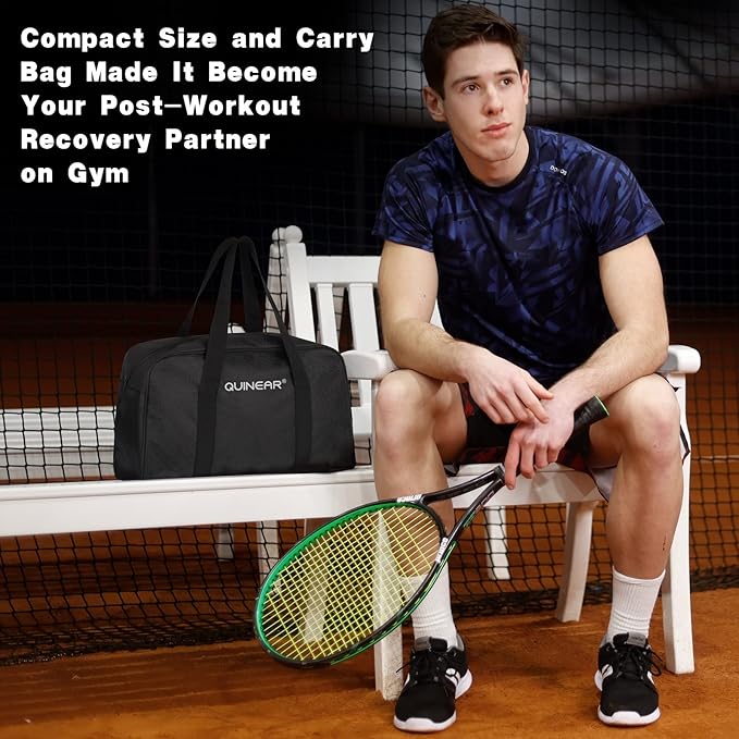 QUINEAR Air Compression Recovery System, Professional Sequential Device for Massage Therapy, Foot and Leg Recovery Boots to Improve Circulation for Athletes, FSA-HSA Eligible (Medium)