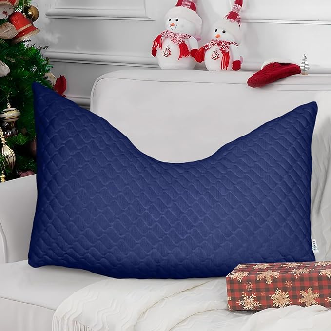 Shredded Memory Foam Pillows – Adjustable Loft, Orthopedic Support for Side/Back Sleepers, Pressure Relief for Cervical Spine, Machine Washable (Queen Size)