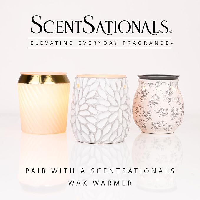 Scentsationals Wax Melts, Wax Cubes Strong Scent – Getaway Collection Desert Rose – Long Lasting Scented Melts for Warmer, 10oz (24-Cubes)