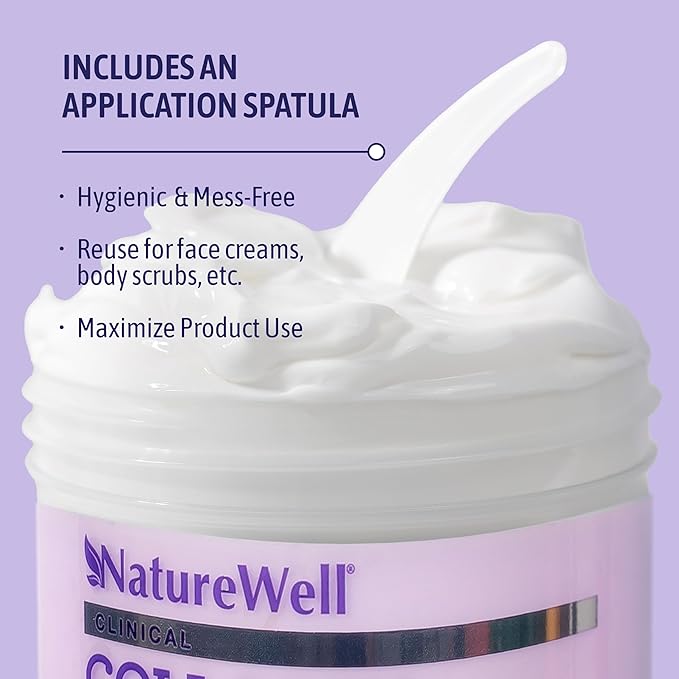 NATURE WELL Clinical Collagen Peptide Intense Moisture Cream for Face, Neck, & Body, Anti-Aging, Hydrates, Plumps, Restores Moisture, & Increases Suppleness, 10 Oz (Packaging May Vary)