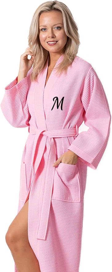 Waffle Knit Lightweight Kimono Spa & Bath Robes for Women - Quick Dry - Soft