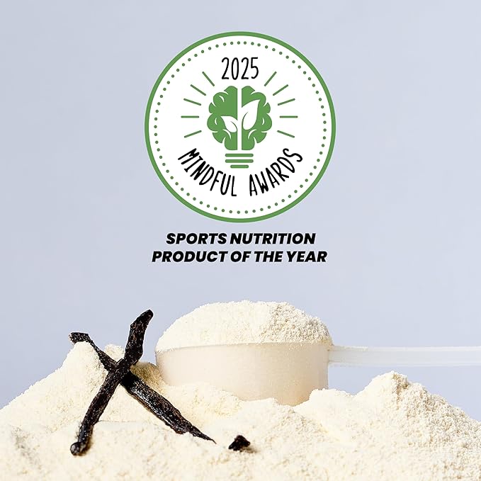 Kick Plant Protein Powder, Vanilla Flavor, 20 G Protein, Gluten Free Workout Supplement with Aminos Acids to Support Fitness Goals & Gut Health, No Sugar, No Artificial Flavors, 28 Servings