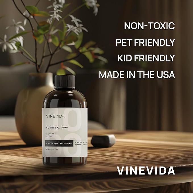 VINEVIDA (32oz) Hotel Fragrance Diffuser Oil - Hotel Scents for Home - Cold Air Diffuser Oil - Essential Oil - Scent No.1000 Inspired by My Way