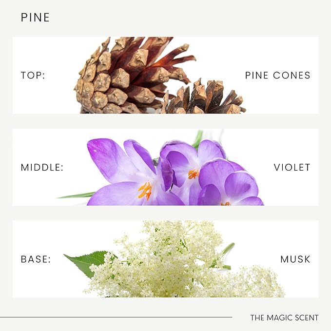 The Magic Scent Pine Aroma Oil - Diffuser Scent - Cold-Air & Ultrasonic Diffuser Oil - Pine Essential Aromatherapy - 8.5 fl oz, 250 mL