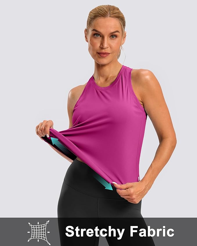 G Gradual Women's Workout Tank Tops Racerback Athletic Yoga Tops Loose Fit Sleeveless Running Gym Sports Shirts for Women