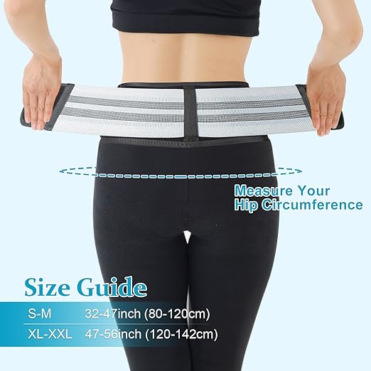 Back Brace for Lower Back Pain, Si Belt, Sciatic Nerve, Relief for Sciatica, Hip, Spine Pain, Pelvic, Sacroiliac Belt-Breathable & Adjustable Lumbar for Women and Men