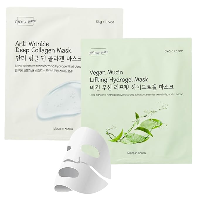 Hydrogel Collagen Korean Face Mask Luxury Skin Care 2 EA (Duo Pack)