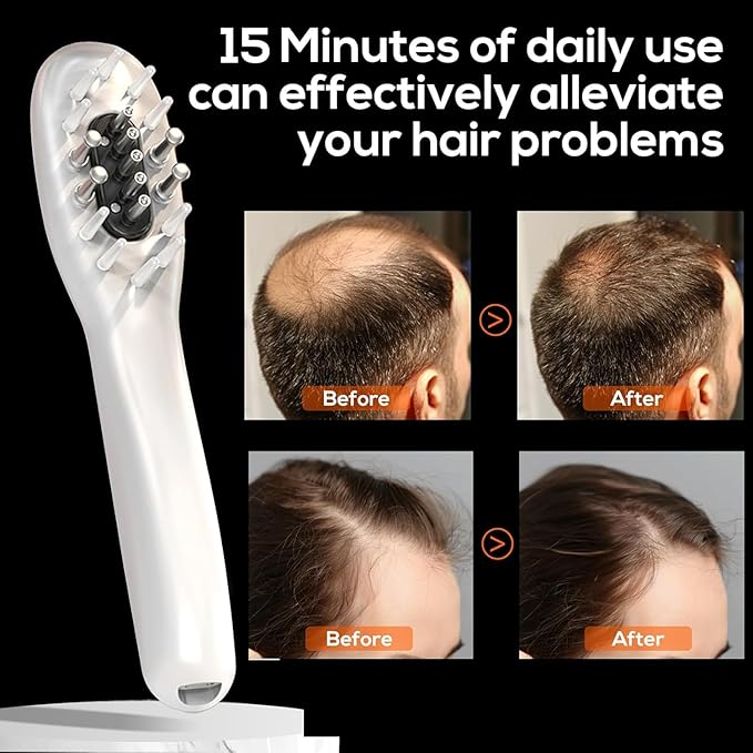Laser Therapy Hair Growth Comb,Model: Lasercomb-001, Promote Hair Growth in Women and Men,Laser Comb is a Hand-Held Comb-Shaped Low Level Laser Therapy Device