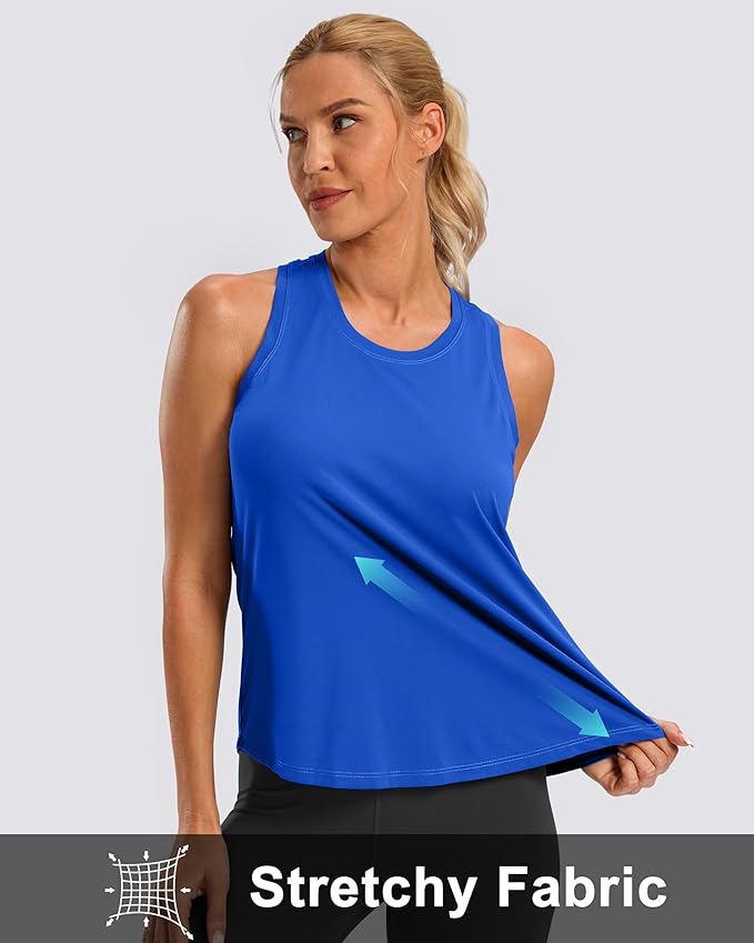 G Gradual Women's Workout Tank Tops Racerback Athletic Yoga Tops Loose Fit Sleeveless Running Gym Sports Shirts for Women