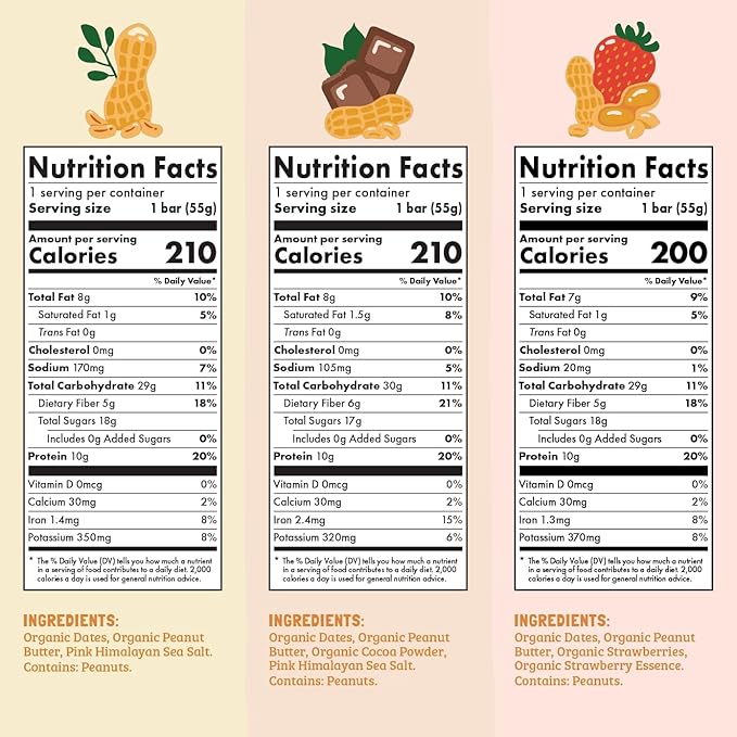 Skout Organic Plant-Based Protein Bars Variety Pack (12 Pack) 3 Flavors - 10g Protein - Vegan Protein Bars - Only 6 Ingredients Or Less - Easy Snack - Gluten, Dairy, Grain & Soy Free