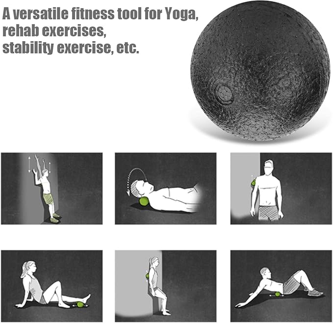 Foam Roller Ball, Yoga Foam Roller Ease Stiffness Relax Muscles for Exercises for Stability Exercise, Foam Massage Ball for Deep-Tissue Massage