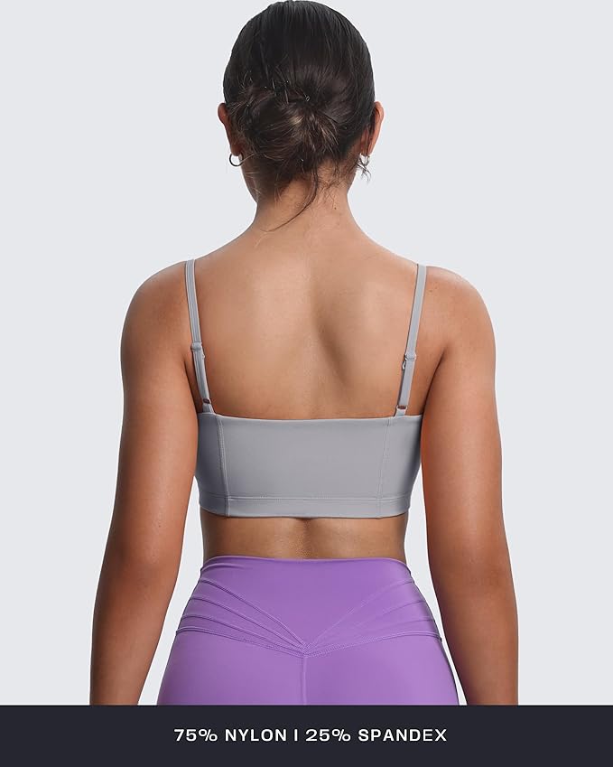 Aoxjox Women's Workout Bandeau Bras Training Fitness Running Yoga Crop Tank