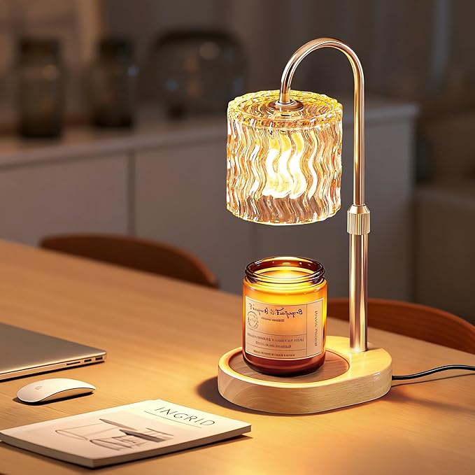Homelist Candle Warmer Lamp with Timer, Height Adjustable Candle Lamp, Home Decor, Wax Melt Warmer for Birthday Chrismas for Mom, Women, Sister