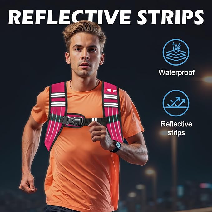 Weighted Vest Woman - 6lb/8lb/12lb/16lb/20lb/25lb/30lb Womens Weight Vest for Walking, Strength Training Weight Vests for Men, Reflective Stripe Fitness Vest for Workout Running Jogging