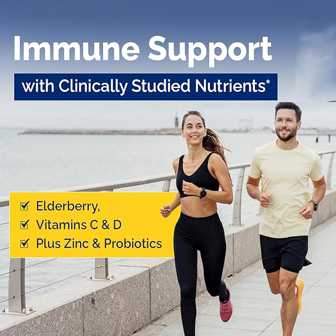 Daily Vitamin Packs for Men & Women – Immune Support with Elderberry, Vitamin C, Zinc & D3 – Multivitamin with Omega-3 for Heart Health, Probiotics, Methyl B12, Biotin, Lutein & Zeaxanthin – Planet 3