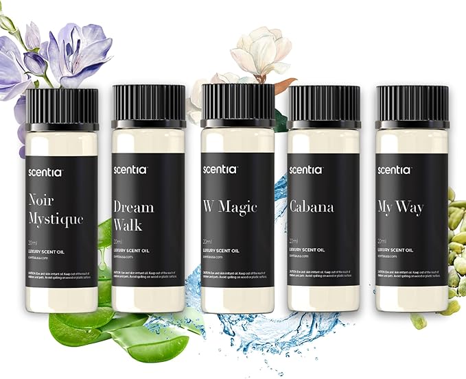My Way Hotel Diffuser Oil | Aromatherapy Fragrances Inspired by 5-Star Hotels | Luxurious Scents Gift Set-5x20ml Bottles Set-The 1 Hotel Miami Beach & 5-Star Hotels