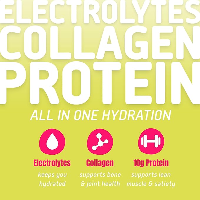 NEOTEIN: Electrolyte Powder Packets with 10g Protein & Collagen - Hydration Packets - Zero Sugar, NO Fillers, NO Carbs | Tropical Pineapple | 40 Calories | Keto & Paleo | Pack of 15