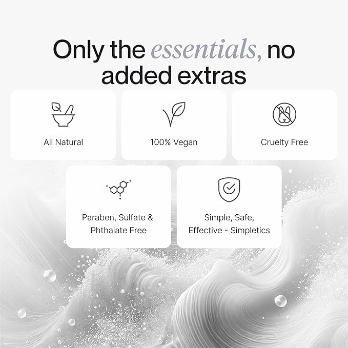 Simpletics Himalayan Sea Salt Spray for Straight & Wavy Hair - All Natural, 5 Ingredient, Texturizing & Volumizing Product - Vanilla Scented - Adds Volume, Texture, Beach Look to Men & Women, 2 Pack