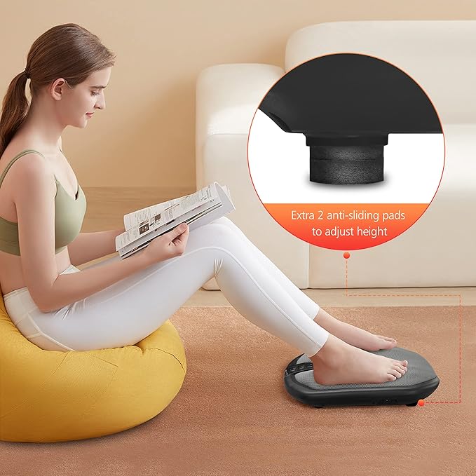 COMFIER Shiatsu Foot Massager for Plantar Fasciitis,Neuropathy, Keading Feet Massager Machine with Heat.Foot & Back Massager with Washable Cover, Feet Warmer for Men,Women