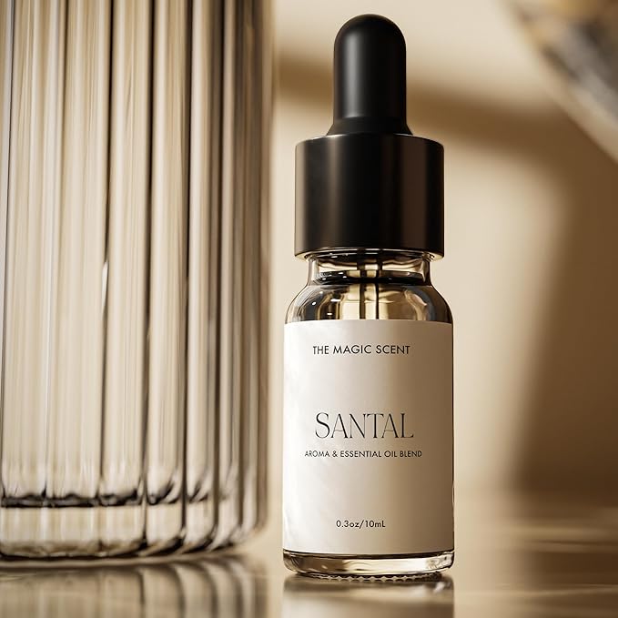 The Magic Scent Santal Diffuser Oil - Fragrance Scent - Cold-Air & Ultrasonic - Santal Essential Oil - Diffuser Oils Scents for Home - Sandalwood Oil - 0.3 fl oz, 10 mL