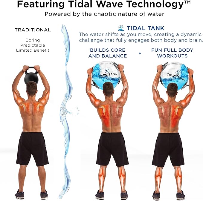 Sphere Mini - Heavy Bag Aqua Ball, Water Weight - Sandbag Weight Set for Home Gym, Adjustable Sand Bags Weights Workout - Portable Exercise Fitness Equipment - Workout Videos