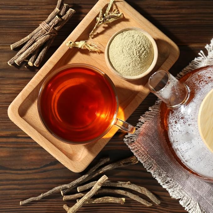 VIDA FARM Premium 125 Licorice Root Tea Bags, Made with 100% Natural Licorice Root, Natural Sweet, No Sugar, No Caffeine, Non-GMO