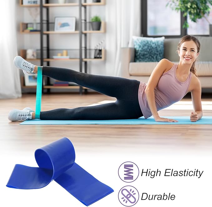 PATIKIL Yoga Blocks & Resistance Band Set, 10 Pack High-Density EVA Foam Yoga Block Bulk 9"x6"x3" Non-Slip Dance Brick Lightweight for Women Gym Stretching Yoga Pilates