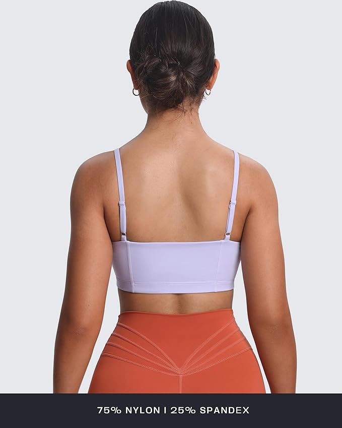 Aoxjox Women's Workout Bandeau Bras Training Fitness Running Yoga Crop Tank
