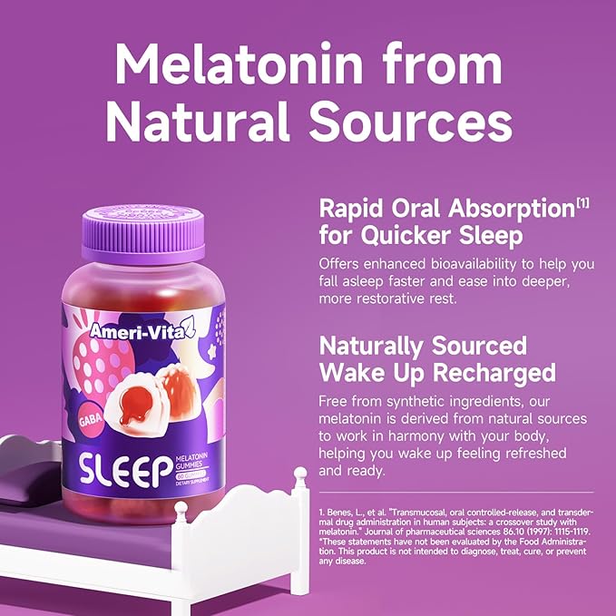 Melatonin Gummies 1.5mg for Adults: Extra Strength with L-Theronate,Ashwagandha,GABA,Lemon Balm and Chamomile for Supports Health Circadian Rhythm,Sleep Support Gummy Non-Habit Forming Strawberry