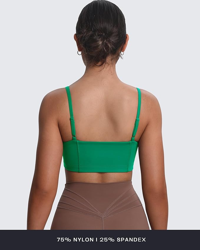 Aoxjox Women's Workout Bandeau Bras Training Fitness Running Yoga Crop Tank