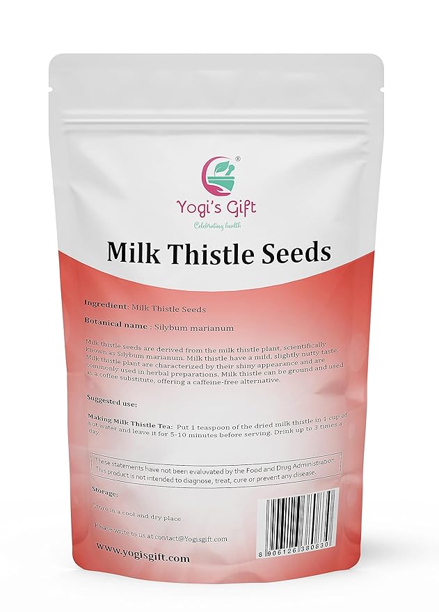 Milk Thistle Tea (Seeds) 1 LB | Promotes Liver Health | Loose Bulk Bag | by Yogi's Giftยฎ