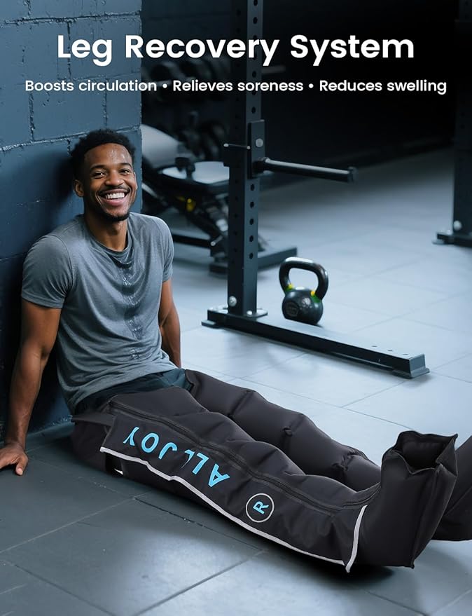 Cordless Air Compression Leg Recovery System, Professional Leg Massager Boots with Smart 5-Zone Tech for Sequential Compression, Fast Muscle Recovery & Swelling Relief for Athletes, FCC Certified