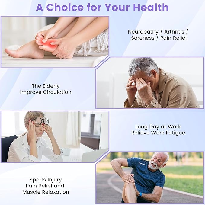 Creliver Foot Nerve Stimulator Pro+, EMS Foot Massager for Neuropathy Pain Relief for Feet, Leg Massager forCirculation, TENS Unit Muscle Stimulator, Gifts for Women Men