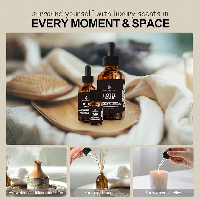 Luxury Diffuser Oil – Crisp White Tea, Lily & Warm Sandalwood Aromatherapy Premium Fragrance Oil for Ultrasonic and Waterless Diffusers 1‑Pack (1 × 1.02 fl oz)-“Dream On” Scent