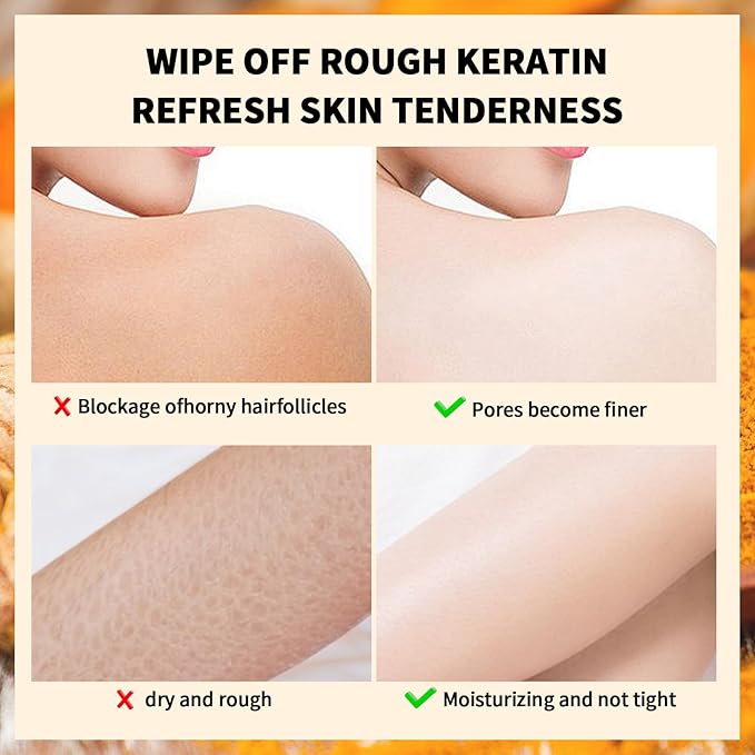 O'KADY Turmeric Body Scrub Moisturizing and Exfoliating Body, Face, Hand, Foot Scrub,Deep Cleansing 350ml