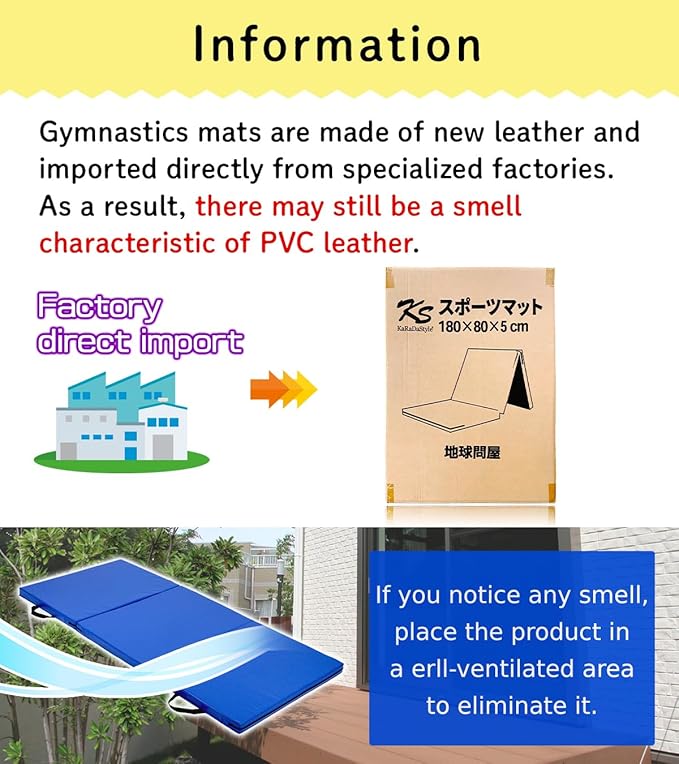 Gymnastics Mat Folding Stretch Mats 71"x31"x2" Exercise Muscle Training Children Play Horizontal Bar Mat Yoga Sports Soundproof Home Use