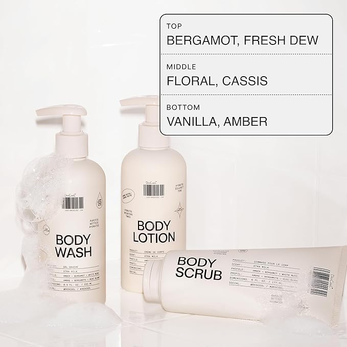 DedCool Body Wash Taunt | Moisturizing Vegan Body Wash with Shea Butter & Snow Mushroom | Non-Toxic, Carbon-Neutral Clean Formula | Bergamot, Dew, Vanilla & Amber | 8.5 oz