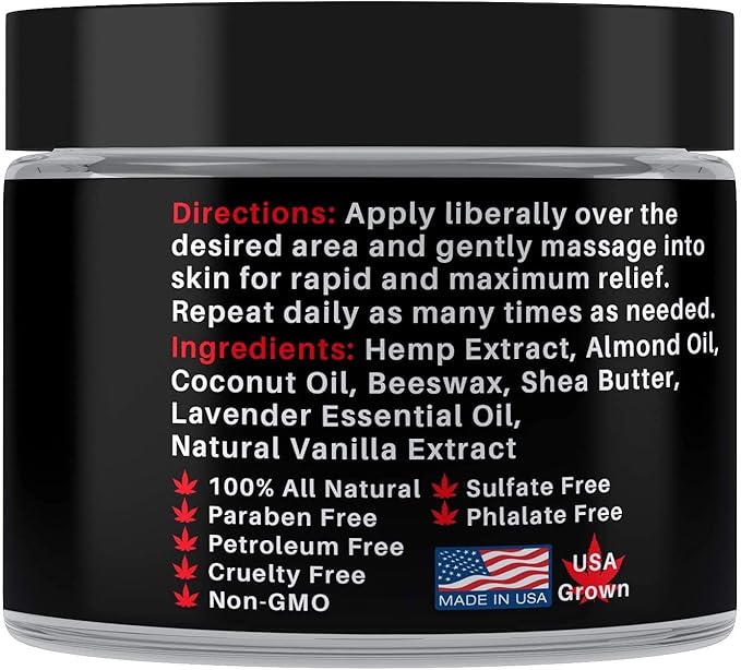 Medical Miracles| Hemp 1000 Mg Healing Salve |Ideal for Hips, Joints, Neck, Back, Elbows, Fingers, Hands, Knees|100% Natural - Made in USA |Pack of 2