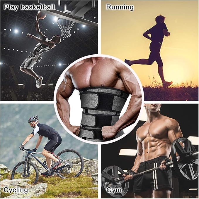 Hidyliu Mens Workout Waist Trainer Neoprene Corset Sauna Sweat Trimmer Cincher Slimming Belly with Belts