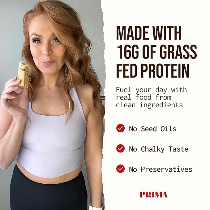 PRIMA ANCESTRAL PROTEIN BAR Grass Fed Protein Bars, 7 Pack – Animal-Based Protein Bar with Beef Tallow, Raw Honey, Seed Oil Free, Low Carb, Gluten-Free – Healthy, Energy Snacks for Clean Lifestyle (7 Pack, Mocha)