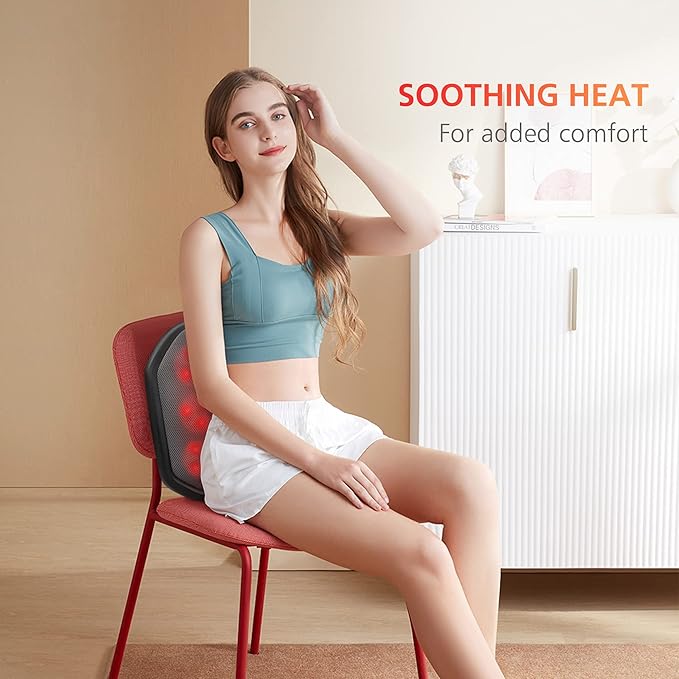 COMFIER Shiatsu Foot Massager for Plantar Fasciitis,Neuropathy, Keading Feet Massager Machine with Heat.Foot & Back Massager with Washable Cover, Feet Warmer for Men,Women