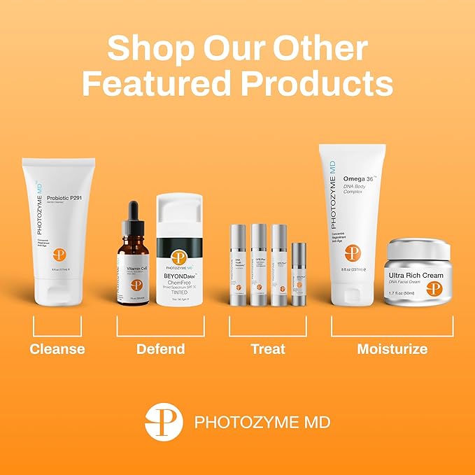 Photozyme Petite Duo Travel Set – Anti-Aging Skincare Kit with DNA Repair Serum & 0.5% Retinol Night Serum – Travel Size Hydrating & Brightening Serums for Fine Lines & Sun Damage – Two 0.5 fl oz